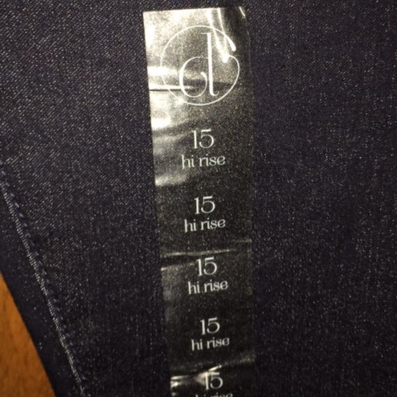NWT - high rise, indigo blue, 15 - Picture 3 of 6